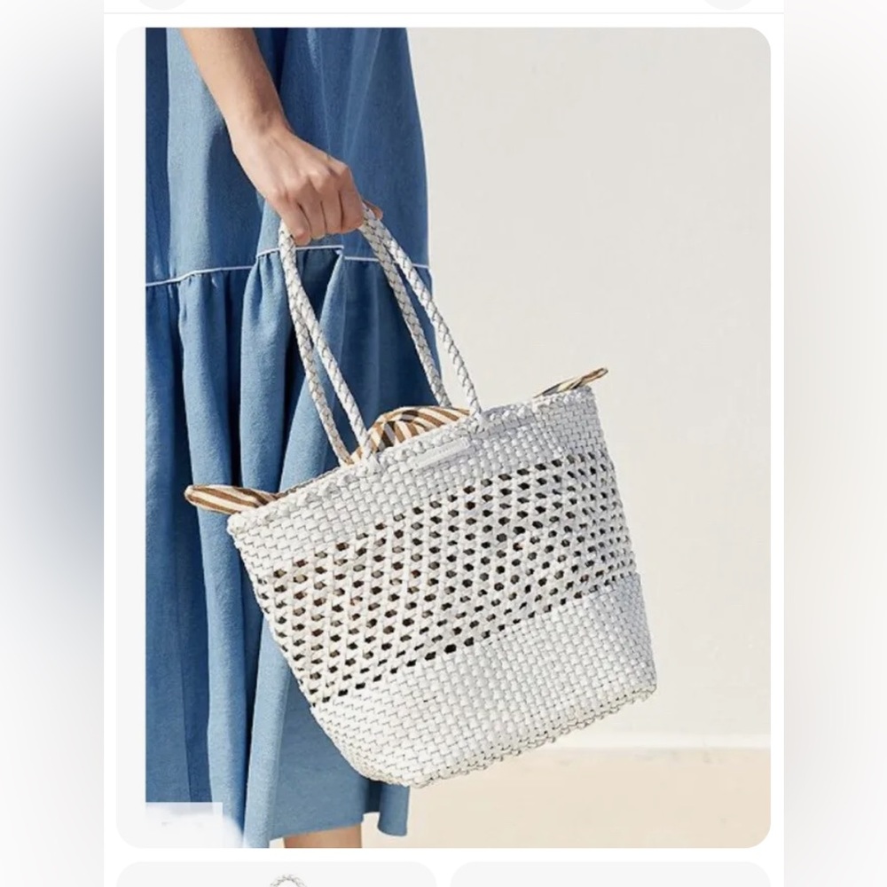LOEFFLER RANDALL MAYA WOVEN LEATHER  - NWT